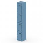 Qube Locker 4 Door 1800mm High Pastel Blue QS2277