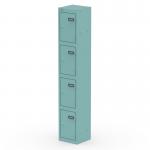 Qube Locker 4 Door 1800mm High Pastel Turquoise QS2278