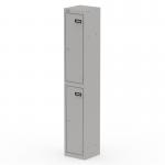 Qube Locker 2 Door 1800mm High Goose Grey QS2285