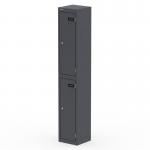 Qube Locker 2 Door 1800mm High Graphite Grey QS2286