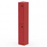 Qube Locker 2 Door 1800mm High Red QS2289