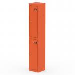 Qube Locker 2 Door 1800mm High Sienna Orange QS2294