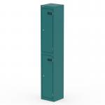 Qube Locker 2 Door 1800mm High Verdigris QS2296