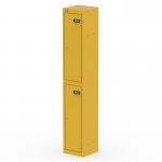Qube Locker 2 Door 1800mm High Lemon Yellow QS2298