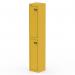 This vibrant yellow locker features two doors and stands at 1800mm high. The Silverline Lockers Qube design adds a sleek and modern touch to any room.