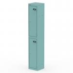 Qube Locker 2 Door 1800mm High Pastel Turquoise QS2300