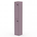 Qube Locker 2 Door 1800mm High Pastel Violet QS2301