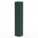 In the photo, a single 1800mm high Silverline Lockers Qube Locker stands tall in a vibrant British Racing Green color. With a sleek and modern design, it features one door and offers ample storage space. The locker exudes durability, functionality, and style.