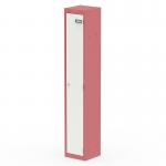 Qube Locker 1 Door 1800mm High Antique Pink And Satin White QS2324