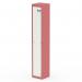 The Silverline Lockers Qube Locker features one door and stands at 1800mm high. It has a unique combination of antique pink and satin white, creating an eye-catching aesthetic. The locker is durable and functional, perfect for any storage needs.