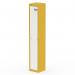 The Silverline Lockers Qube Locker is a bright, eye-catching Lemon Yellow and Satin White color. It stands 1800mm high and features 1 door, making it a stylish and functional storage solution. The sleek design adds a touch of modernity to any space.