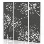 Sch! Acoustic Wall Panel - Pine (3 panels) - Graphite Charcoal SCH00107