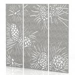Sch! Acoustic Wall Panel - Pine (3 panels) - Pebble Light Grey SCH00109