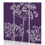 Sch! Acoustic Wall Panel - Wildflower (3 panels) - Plum Purple SCH00113