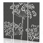 Sch! Acoustic Wall Panel - Wildflower (3 panels) - Graphite Charcoal SCH00117