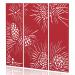 Sch! Acoustic Hanging Wall Panel - Pine (3 panels) - Poppy Red SCH00222