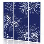 Sch! Acoustic Hanging Wall Panel - Pine (3 panels) - Cobalt Blue SCH00225
