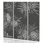 Sch! Acoustic Hanging Wall Panel - Pine (3 panels) - Graphite Charcoal SCH00227