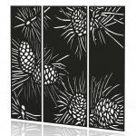 Sch! Acoustic Hanging Wall Panel - Pine (3 panels) - Raven Black SCH00228