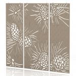 Sch! Acoustic Hanging Wall Panel - Pine (3 panels) - Oatmeal Beige SCH00230