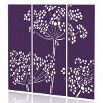 Sch! Acoustic Hanging Wall Panel - Wildflower (3 panels) - Plum Purple SCH00233