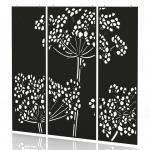 Sch! Acoustic Hanging Wall Panel - Wildflower (3 panels) - Raven Black SCH00238