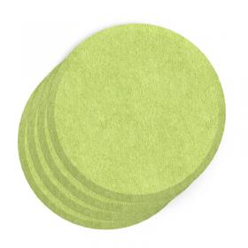 Sch! Acoustic Wall Tile - Set of 4 - Bevelled Edge - Circle - Lime Green SCH00244