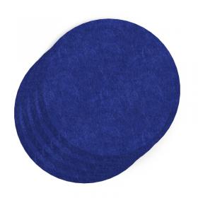 Sch! Acoustic Wall Tile - Set of 4 - Bevelled Edge - Circle - Cobalt Blue SCH00245