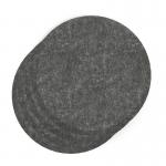 Sch! Acoustic Wall Tile - Set of 4 - Bevelled Edge - Circle - Graphite Charcoal SCH00247