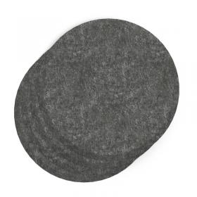 Sch! Acoustic Wall Tile - Set of 4 - Bevelled Edge - Circle - Graphite Charcoal SCH00247