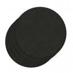Sch! Acoustic Wall Tile - Set of 4 - Bevelled Edge - Circle - Raven Black SCH00248