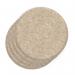 Sch! Acoustic Wall Tile - Set of 4 - Bevelled Edge - Circle - Oatmeal Beige SCH00250