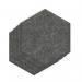 Sch! Acoustic Wall Tile - Set of 4 - Bevelled Edge - Hexagon - Graphite Charcoal SCH00257