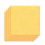 Sch! Acoustic Wall Tile - Set of 4 - Bevelled Edge - Square - Buttercup Yellow SCH00261