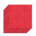 Sch! Acoustic Wall Tile - Set of 4 - Bevelled Edge - Square - Poppy Red SCH00262