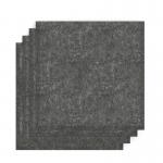 Sch! Acoustic Wall Tile - Set of 4 - Bevelled Edge - Square - Graphite Charcoal SCH00267