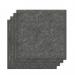 Sch! Acoustic Wall Tile - Set of 4 - Bevelled Edge - Square - Graphite Charcoal SCH00267