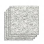 Sch! Acoustic Wall Tile - Set of 4 - Bevelled Edge - Square - Pebble Light Grey SCH00269
