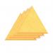 Sch! Acoustic Wall Tile - Set of 4 - Bevelled Edge - Triangle - Buttercup Yellow SCH00271