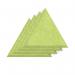 Sch! Acoustic Wall Tile - Set of 4 - Bevelled Edge - Triangle - Lime Green SCH00274