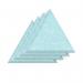 Sch! Acoustic Wall Tile - Set of 4 - Bevelled Edge - Triangle - Sky Light Blue SCH00276