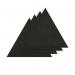 Sch! Acoustic Wall Tile - Set of 4 - Bevelled Edge - Triangle - Raven Black SCH00278