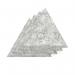Sch! Acoustic Wall Tile - Set of 4 - Bevelled Edge - Triangle - Pebble Light Grey SCH00279