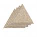 Sch! Acoustic Wall Tile - Set of 4 - Bevelled Edge - Triangle - Oatmeal Beige SCH00280