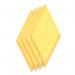 Sch! Acoustic Wall Tile - Set of 4 - Bevelled Edge - Diamond - Buttercup Yellow SCH00281