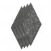 Sch! Acoustic Wall Tile - Set of 4 - Bevelled Edge - Diamond - Graphite Charcoal SCH00287