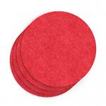 Sch! Acoustic Wall Tile - Set of 4 - Square Edge - Circle - Poppy Red SCH00292