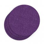 Sch! Acoustic Wall Tile - Set of 4 - Square Edge - Circle - Plum Purple SCH00293