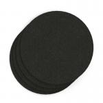 Sch! Acoustic Wall Tile - Set of 4 - Square Edge - Circle - Raven Black SCH00298