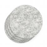 Sch! Acoustic Wall Tile - Set of 4 - Square Edge - Circle - Pebble Light Grey SCH00299